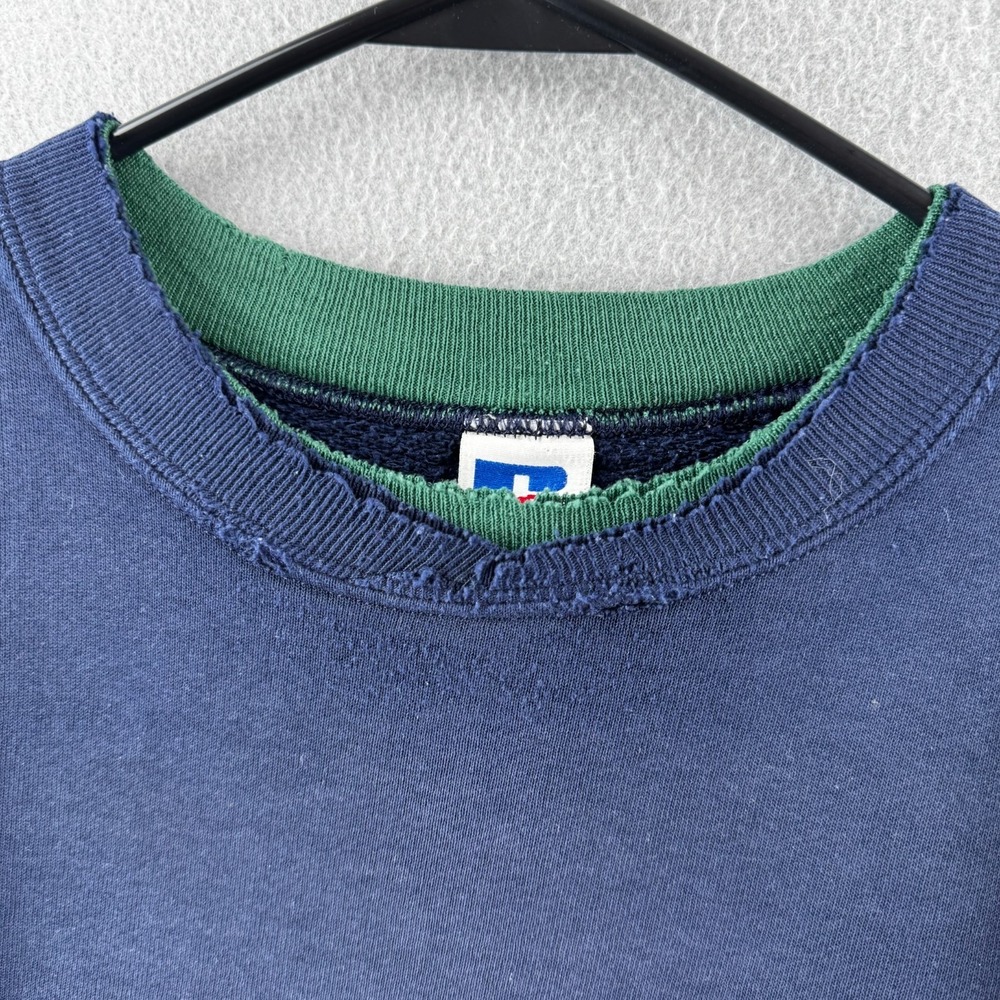 Vintage Russell Athletic Sweatshirt Mens XL Color Block Crewneck 90s USA Made - Picture 2 of 16